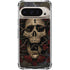 Liquid Blue Skull Entwined with Roses Pixel 9/9 Pro Clear Case
